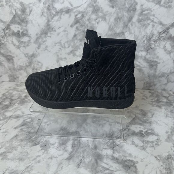 NOBULL Mens High Top Trainers Black Mesh Athletic Gym Sneakers Minimalist Style - Picture 14 of 16